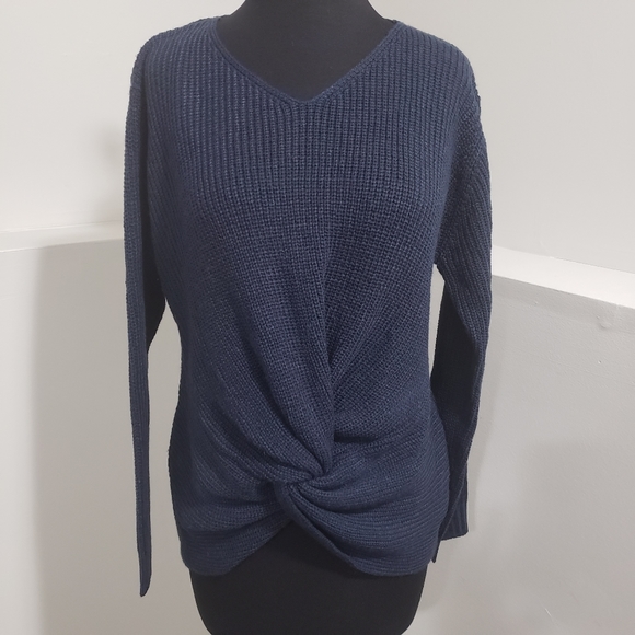 Lara Knitted Front Knot Sweater - Picture 1 of 8